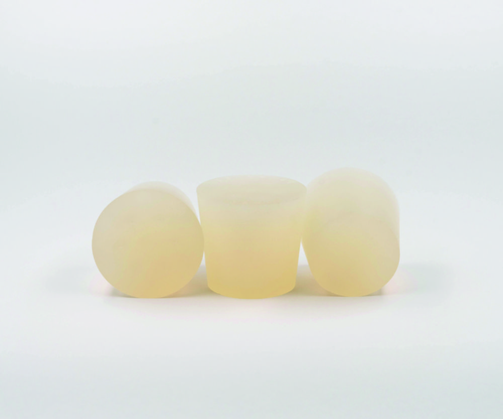 Silikonstopfen, mit zwei Bohrungen