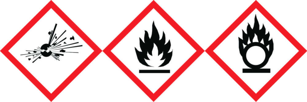 LLG-GHS Etiketten, selbstklebend, Rolle in Spenderbox