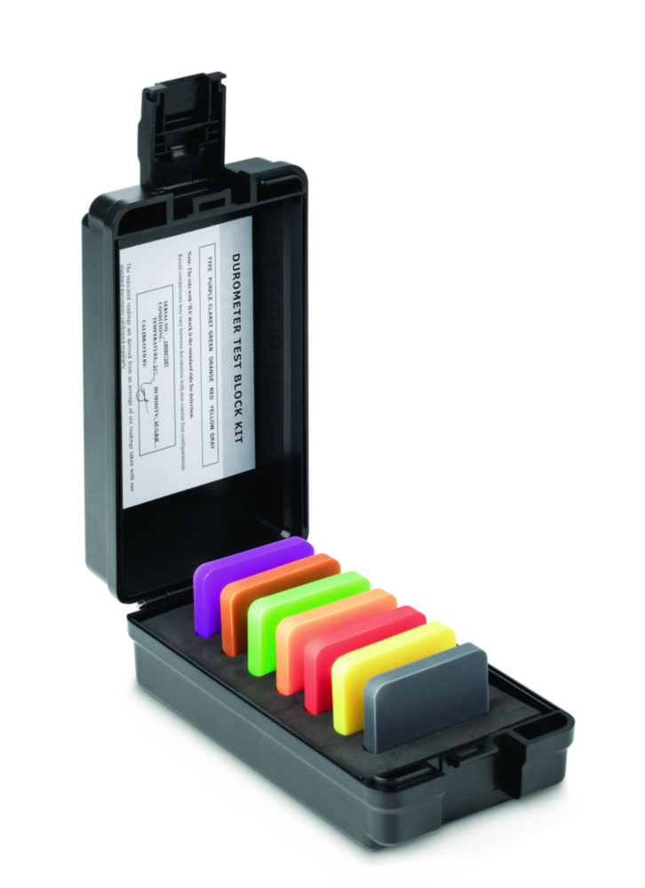 Härtevergleichsplatten für Shore-Härteprüfgeräte HB / HD